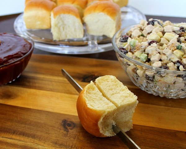 Hawaiian Rolls Turkey Sandwiches
 Turkey Salad Sandwiches Recipe with Apple and Cranberries