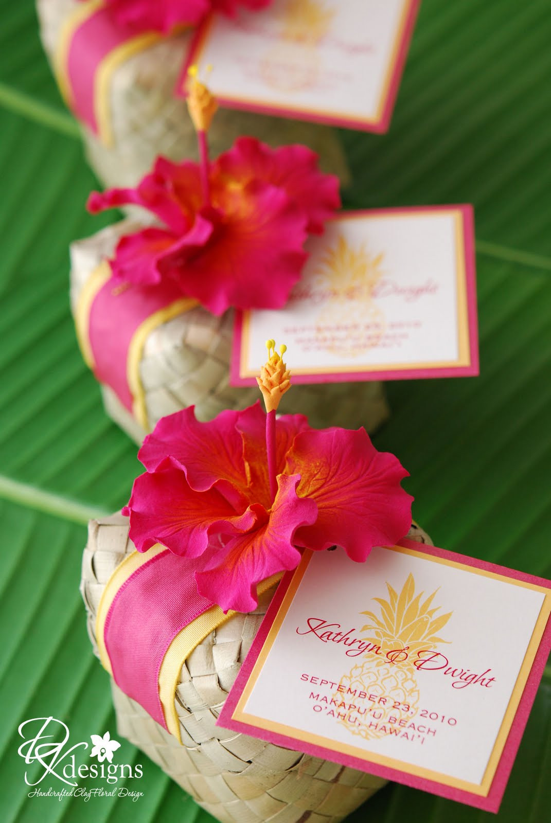 Hawaiian Wedding Favors
 DK Designs Tropical Wedding Favors
