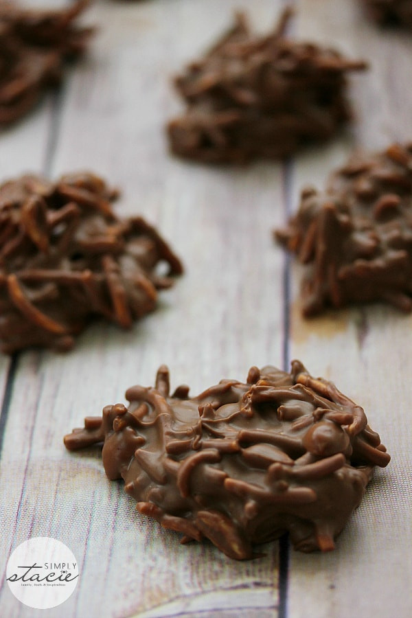 Hay Stack Dessert
 No Bake Chocolate Peanut Butter Haystacks Simply Stacie