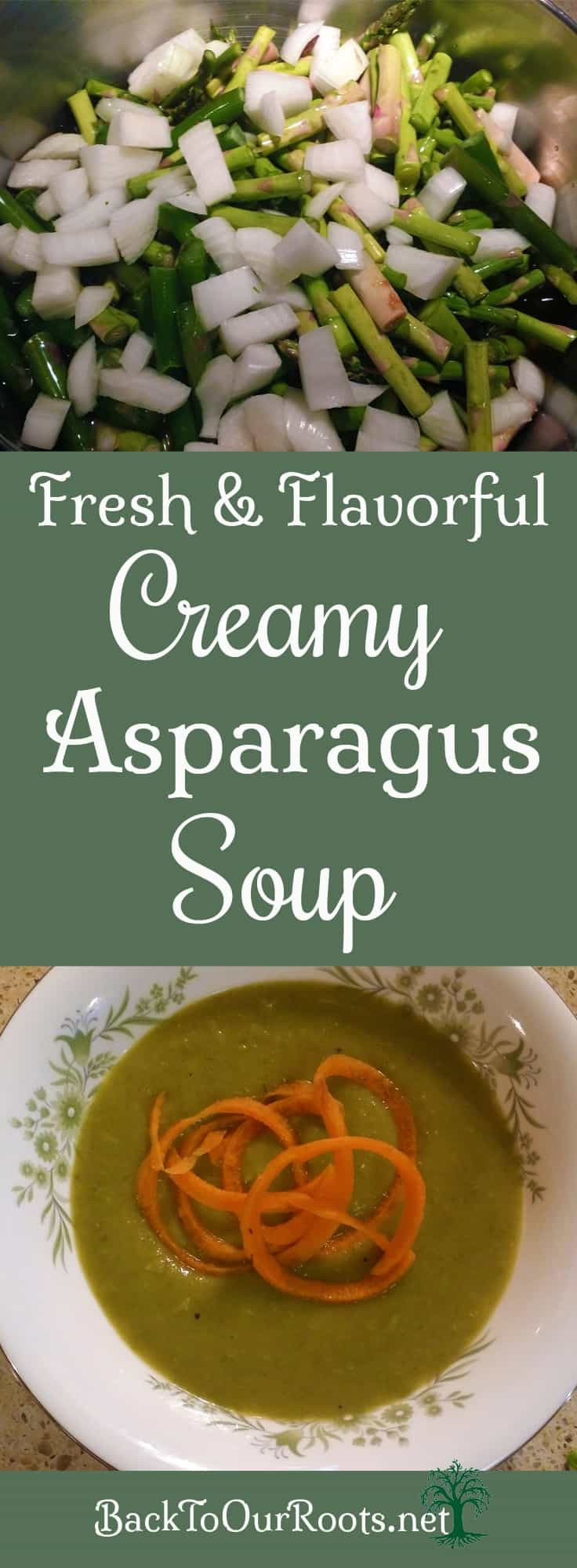 Healthy Asparagus Soup
 Creamy and Delicious Asparagus Soup Back to Our Roots