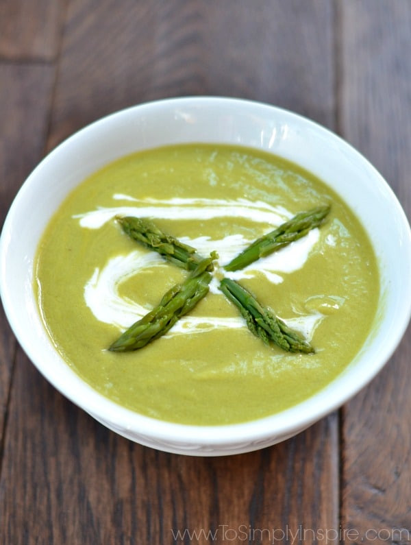 Healthy Asparagus Soup
 Creamy Asparagus Soup To Simply Inspire