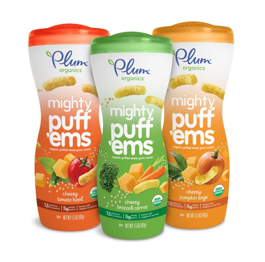 Healthy Baby Snacks
 New Plum Organics snacks made just for toddlers not babies