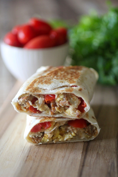 Healthy Breakfast Burrito Freezer
 Freezer Breakfast Burritos