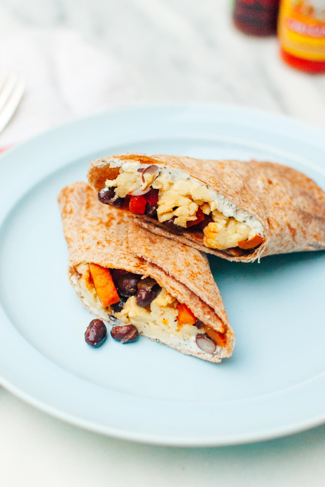 Healthy Breakfast Burrito Freezer
 Healthy Freezer Breakfast Burritos Cookie and Kate