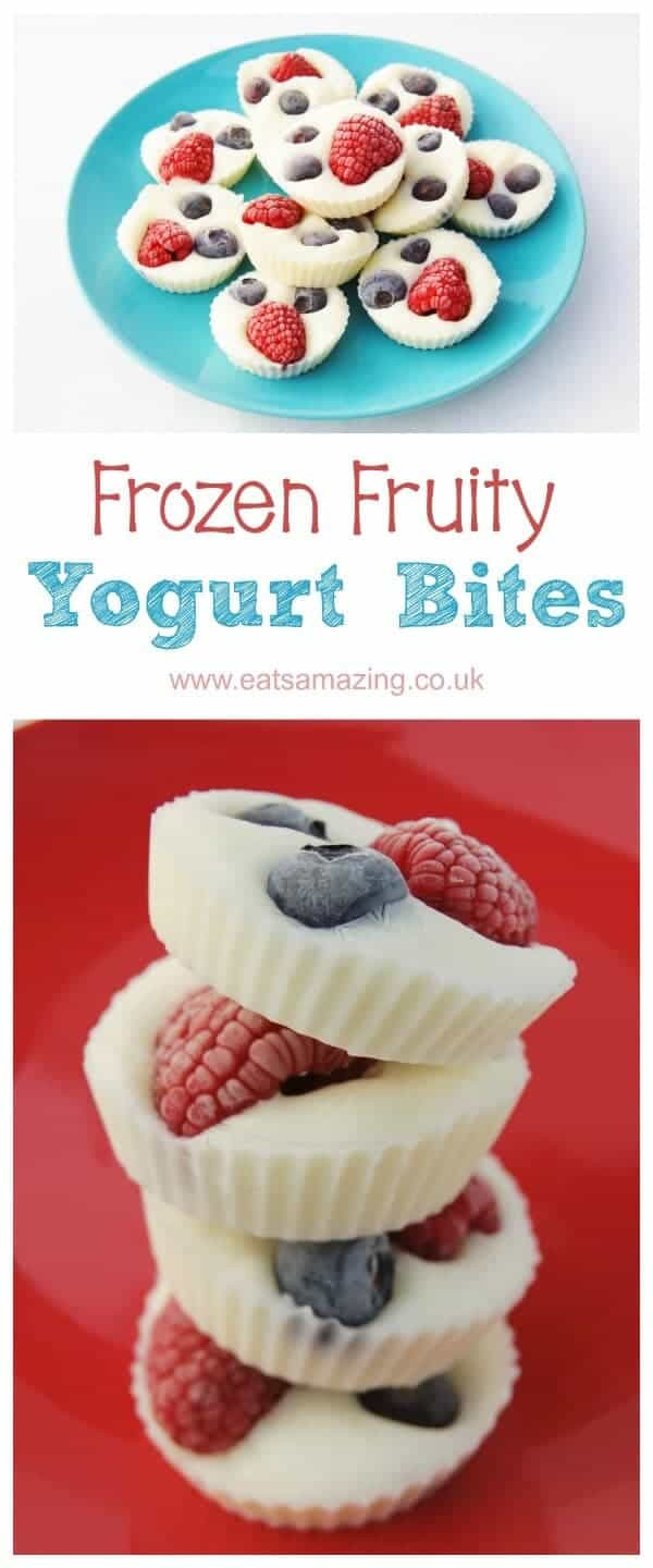 Healthy Frozen Snacks
 Easy Recipes for Kids Frozen Fruity Yoghurt Bites Eats
