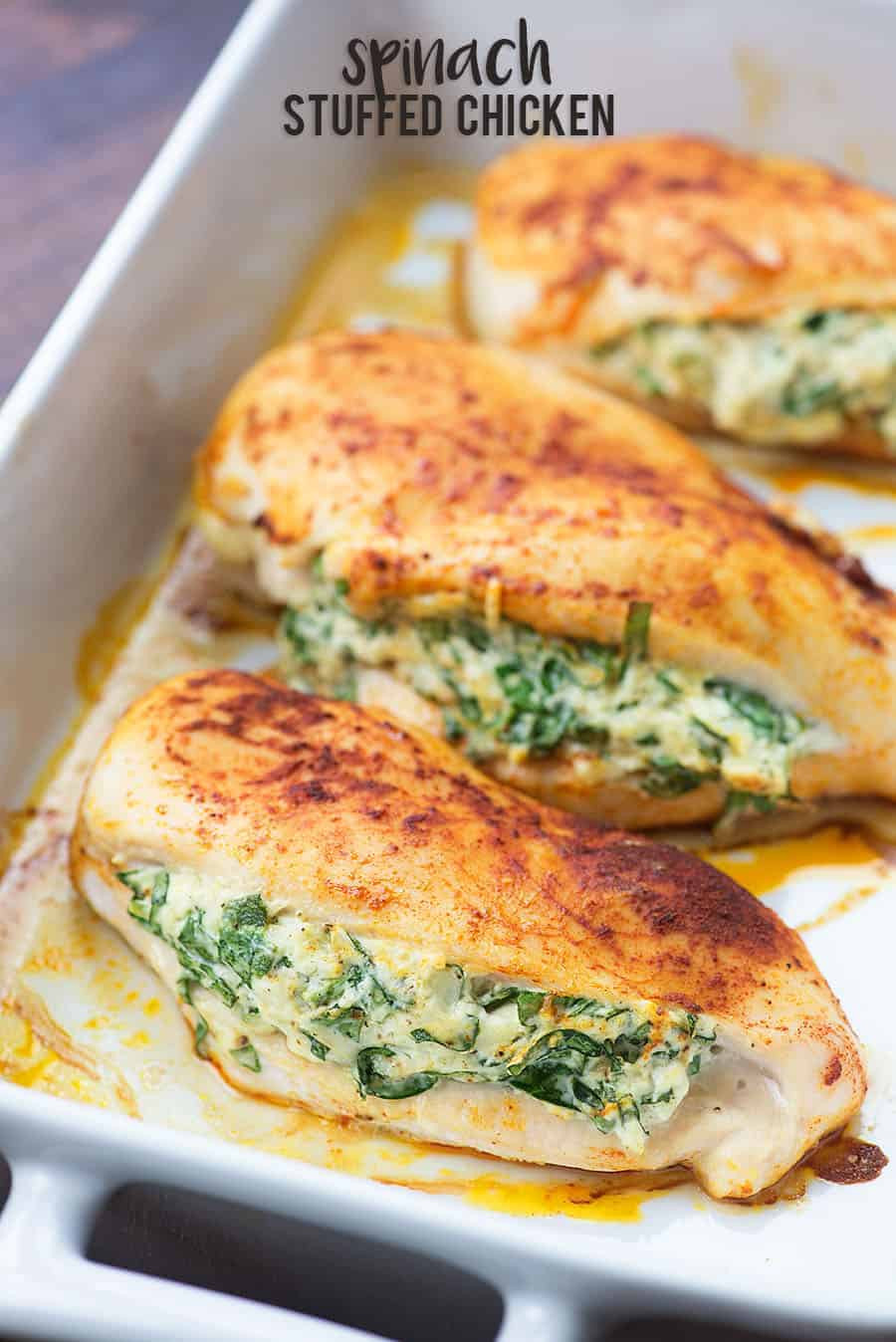 Healthy Low Fat Chicken Recipes
 Spinach Stuffed Chicken Breasts a healthy low carb