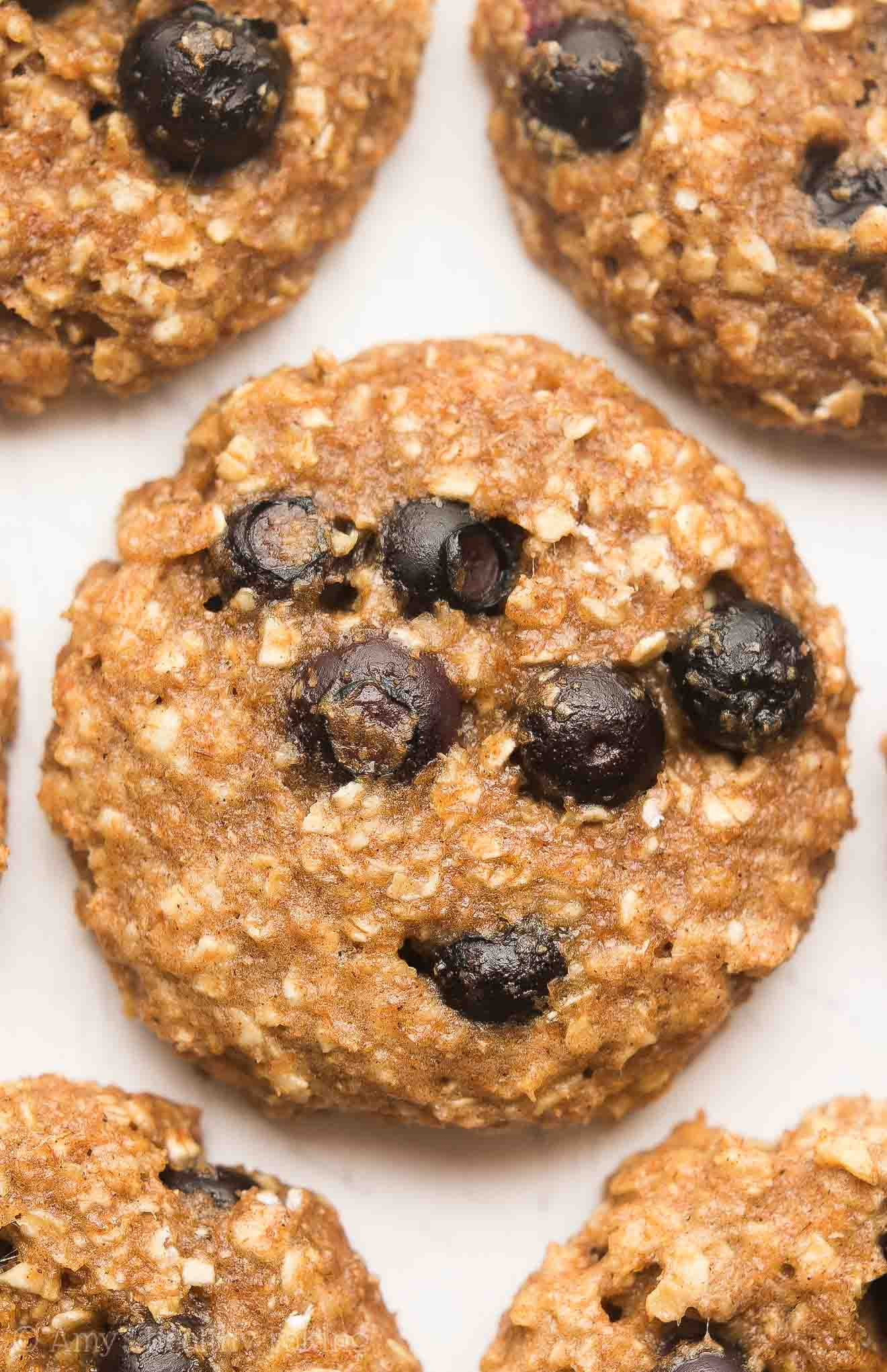 Healthy Oatmeal Breakfast Cookies
 Healthy Blueberry Oatmeal Breakfast Cookies