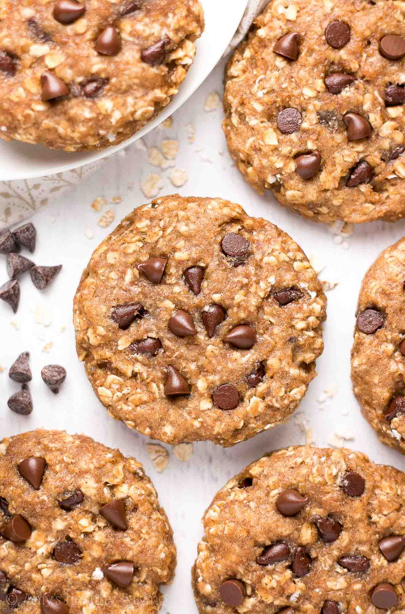 Healthy Oatmeal Breakfast Cookies
 Healthy Chocolate Chip Peanut Butter Oatmeal Breakfast