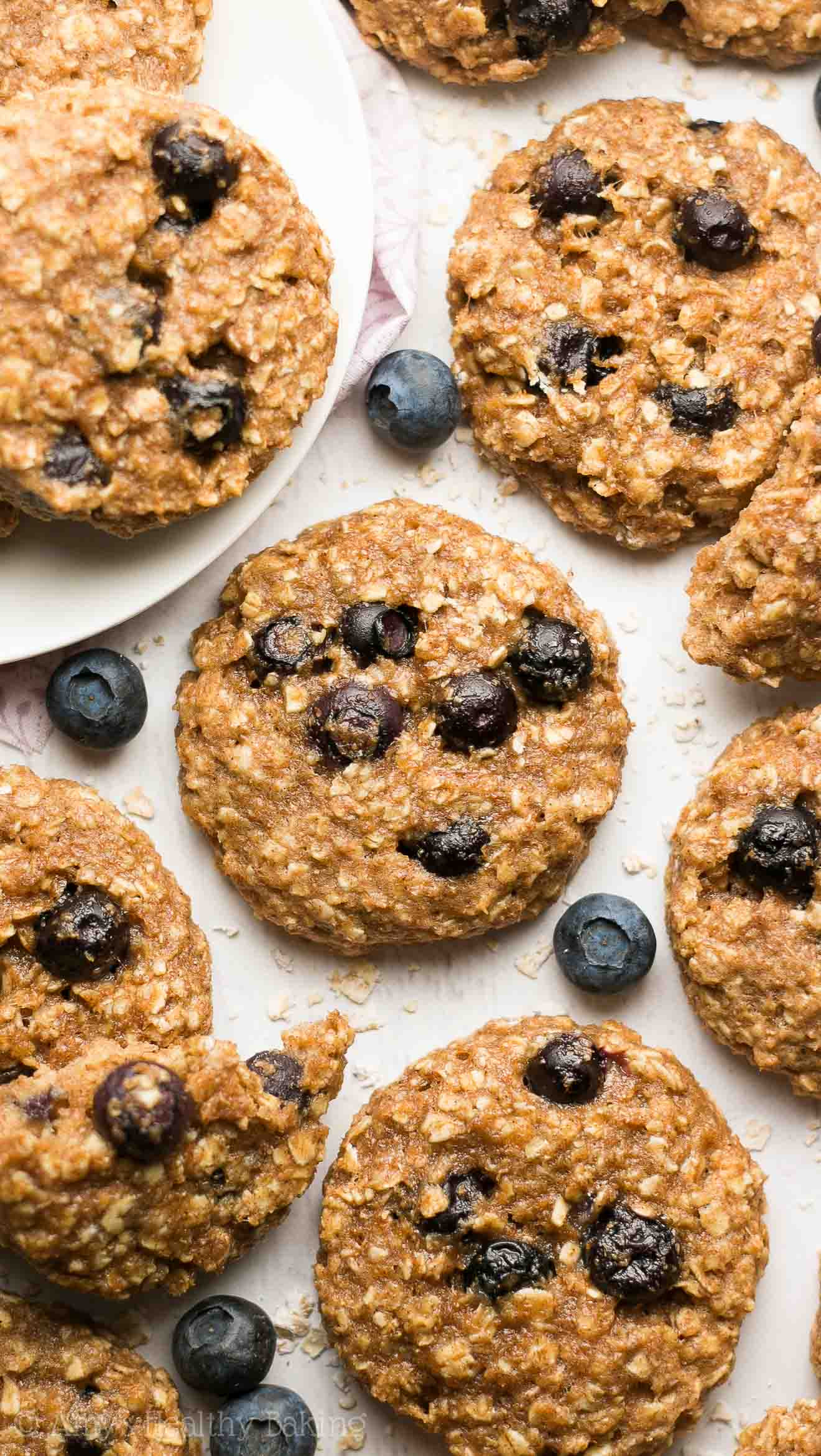 Healthy Oatmeal Breakfast Cookies
 Healthy Blueberry Oatmeal Breakfast Cookies