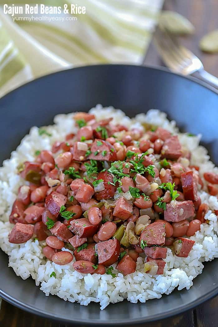 Healthy Red Beans And Rice
 Cajun Red Beans & Rice Yummy Healthy Easy