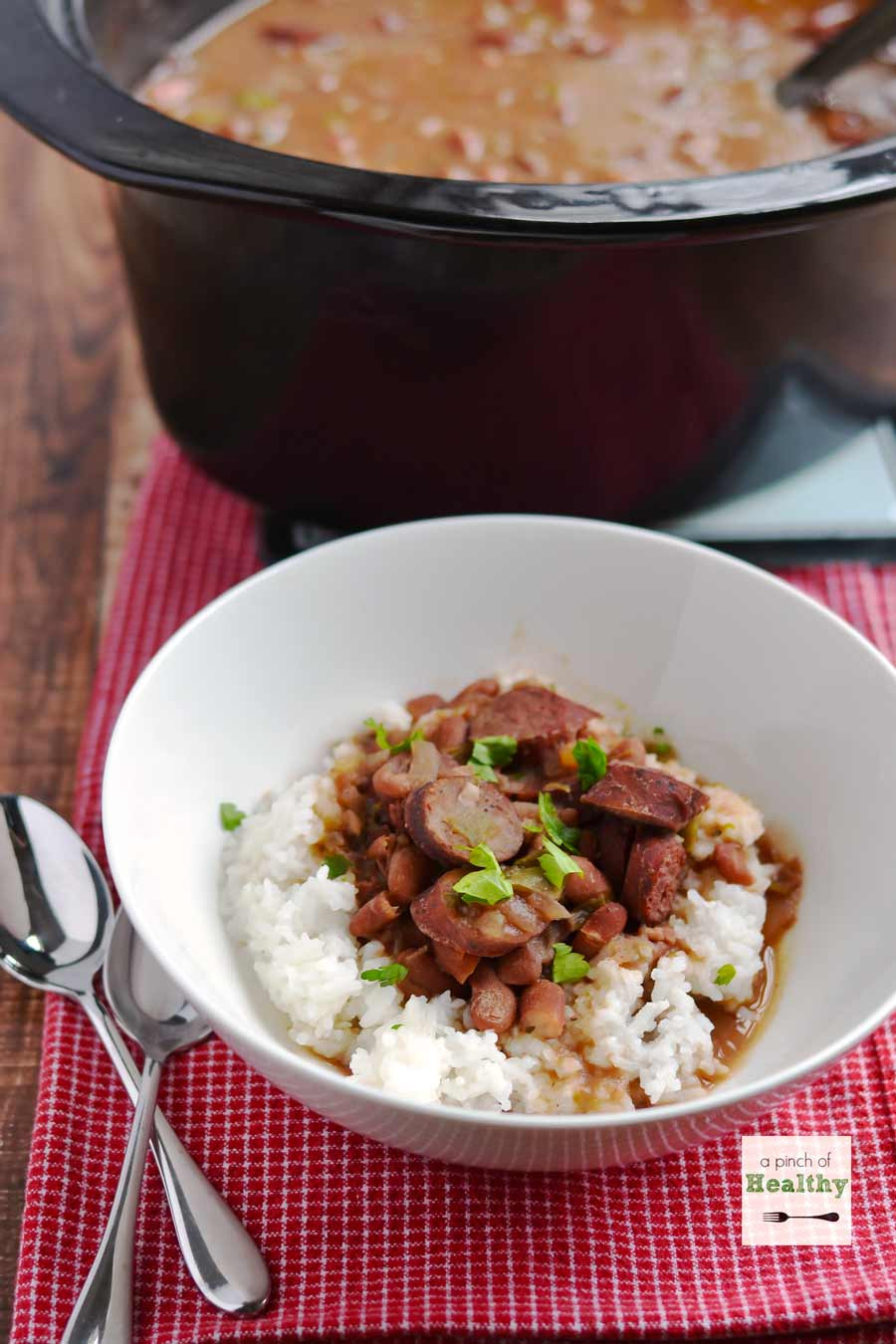 Healthy Red Beans And Rice
 Red Beans and Rice in the Slow Cooker A Pinch of Healthy