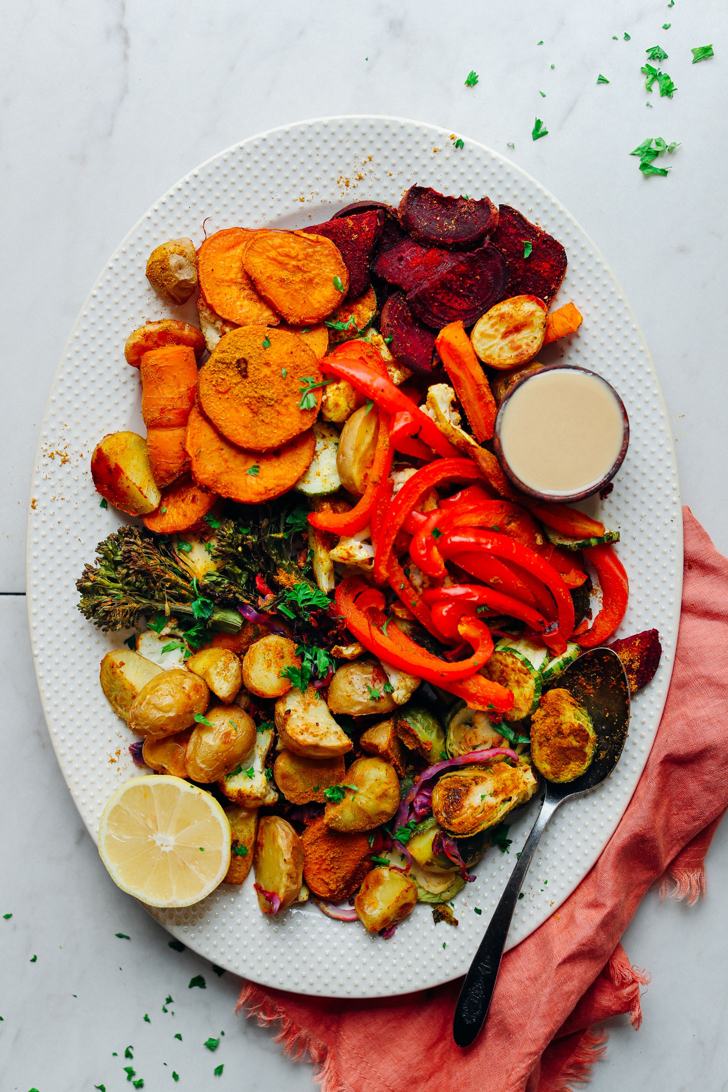 Healthy Roasted Vegetables
 Oil Free Roasted Ve ables