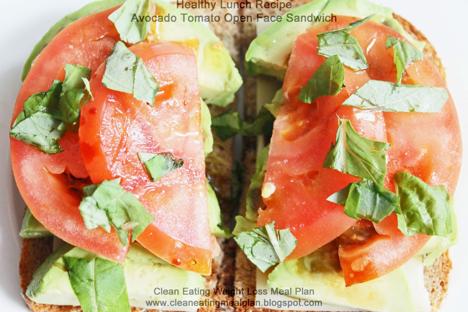 Healthy Sandwich Recipes For Weight Loss
 Healthy Lunch Recipe Avocado Tomato Open Face Sandwich