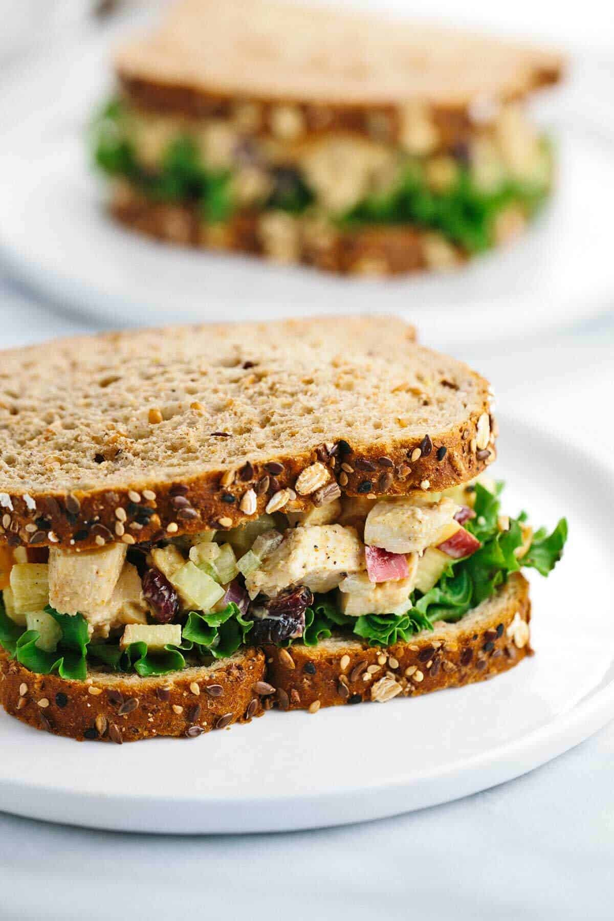 Healthy Side Dishes For Sandwiches
 Greek Yogurt Curried Chicken Salad Sandwich Jessica Gavin