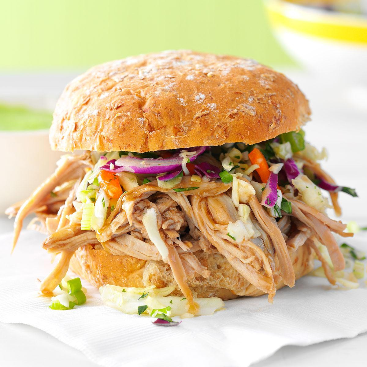 Healthy Side Dishes For Sandwiches
 Sesame Pulled Pork Sandwiches Recipe