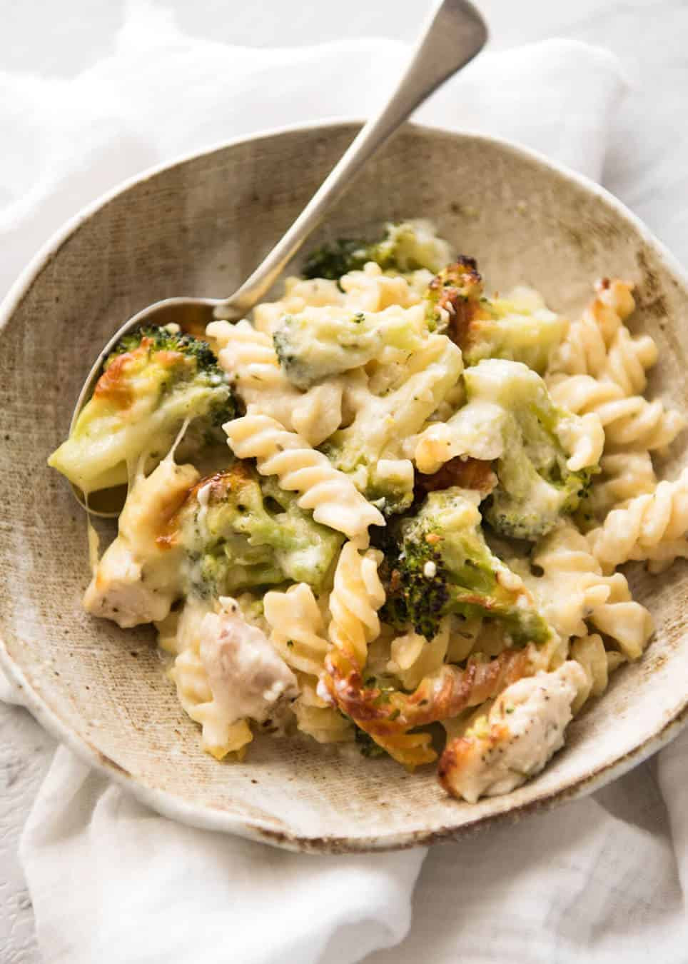 Healthy Spaghetti Noodles
 Ultra Lazy HEALTHY Chicken and Broccoli Pasta Bake