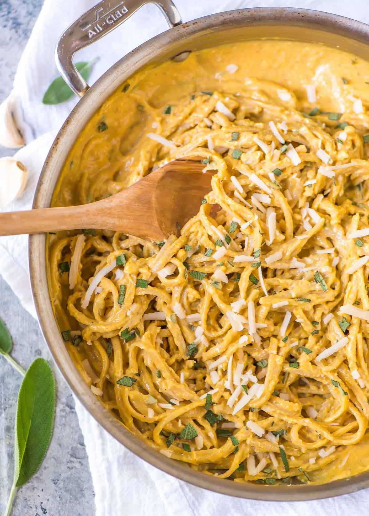 Healthy Spaghetti Noodles
 Pumpkin Pasta Sauce Ready in 20 Minutes  WellPlated