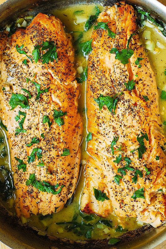 Healthy White Fish Recipes
 Trout with Garlic Lemon Butter Herb Sauce