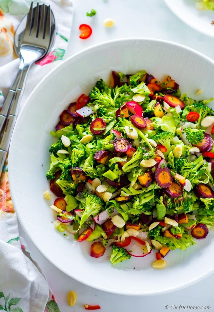 Healthy Winter Salads<br />
 Winter Detox Healthy Broccoli Salad Recipe
