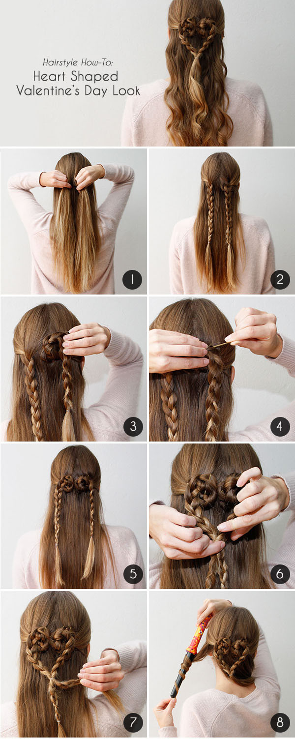 Heart Braids Hairstyles
 We Heart Heart Shaped Braided Hairstyle Tutorial