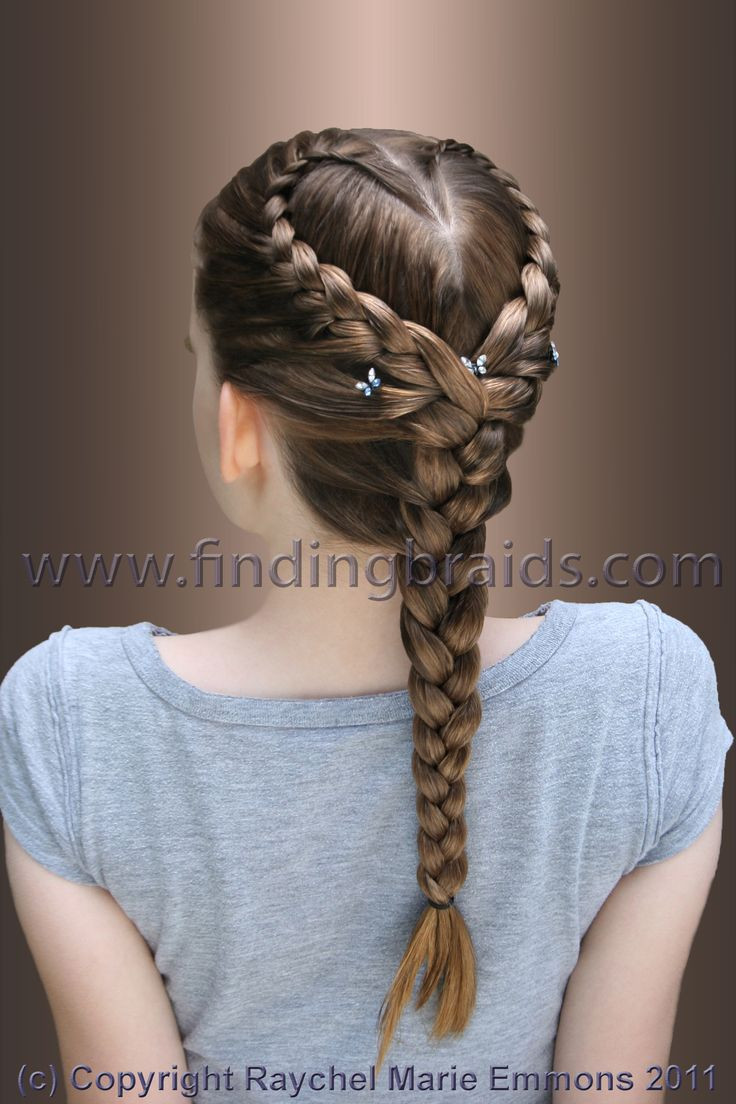 Heart Braids Hairstyles
 953 best images about hair styling on Pinterest