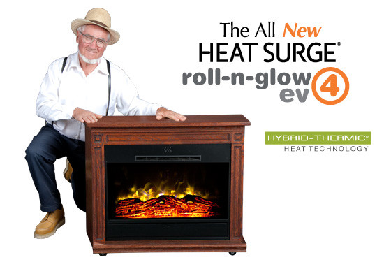 Heat Surge Roll-N-Glow Electric Fireplace
 Heat Surge Electric Fireplaces