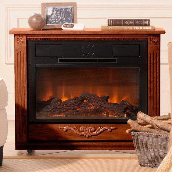 Heat Surge Roll-N-Glow Electric Fireplace
 Heat Surge Roll n Glow™ Amish Fireplace with LED and