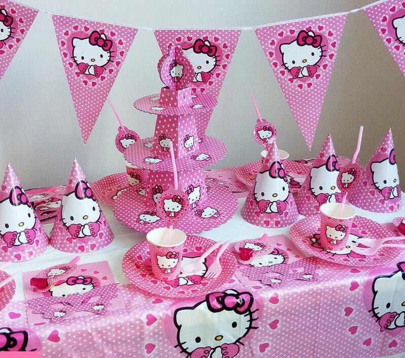 Hello Kitty Baby Shower Decorations At Party City
 Hello kitty theme happy Birthday kids Party Decorations