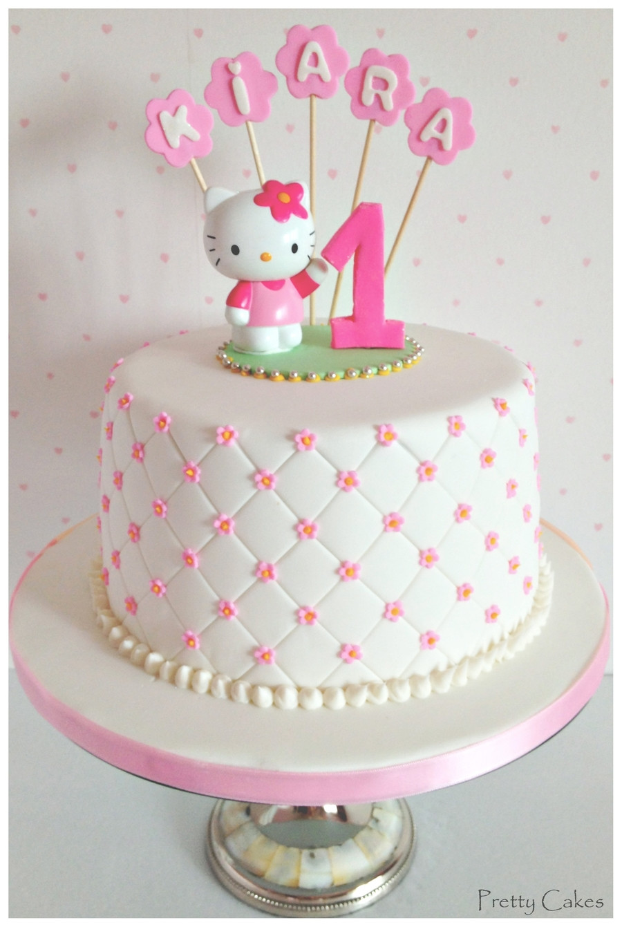 Hello Kitty Birthday Cakes
 Hello Kitty 1Rst Birthday CakeCentral