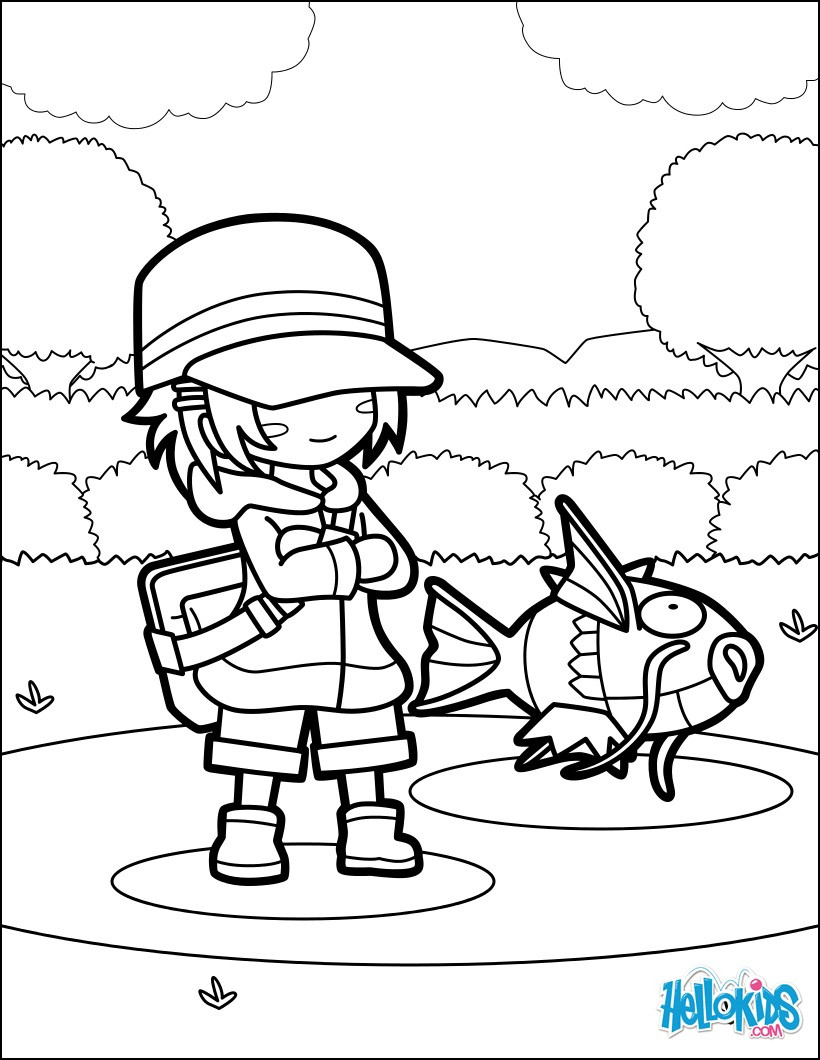 Hellokids Coloring Pages
 Magikarp jump coloring pages Hellokids