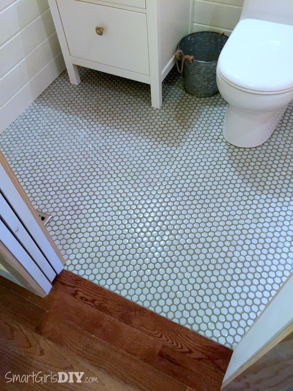 Hex Tiles Bathroom Floor
 Small Hexagon Tile Bathroom Floor Home Sweet Home