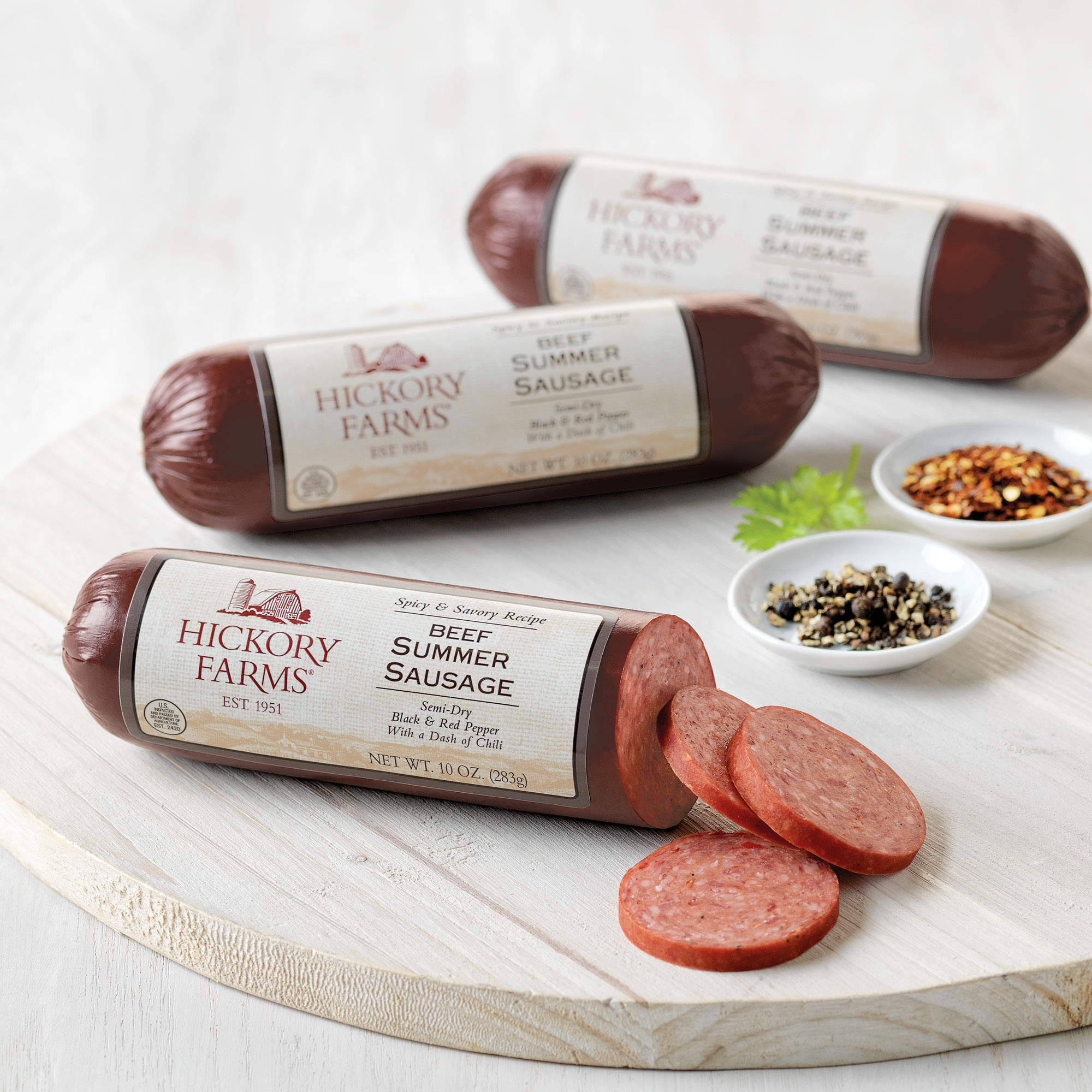 Hickory Farms Beef Summer Sausage
 Spicy Savory Beef Summer Sausage