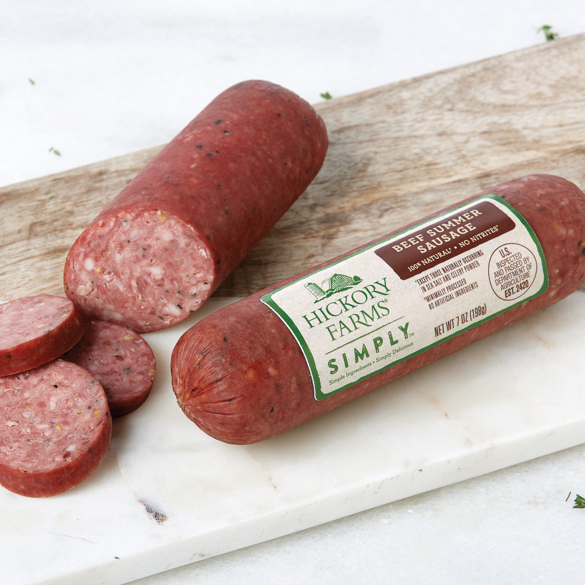 Hickory Farms Beef Summer Sausage
 Hickory Farms Simply Natural Beef Summer Sausage