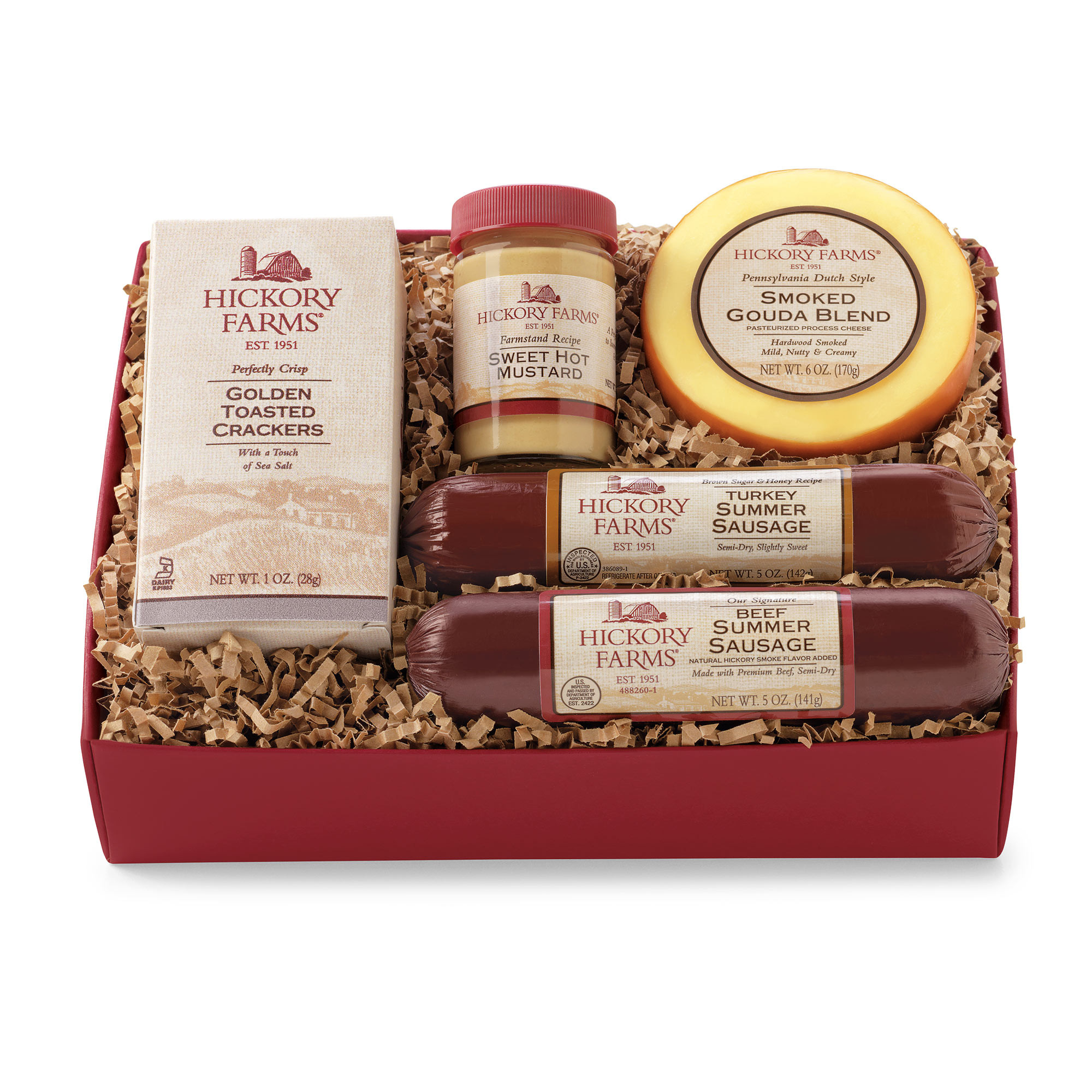 Hickory Farms Beef Summer Sausage
 Beef & Turkey Hickory Sampler