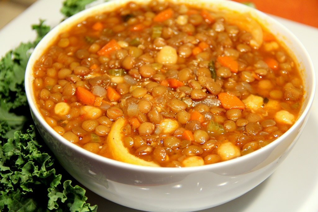 High Fiber Soup Recipes
 High Protein and High Fiber Chickpea and Lentil Soup