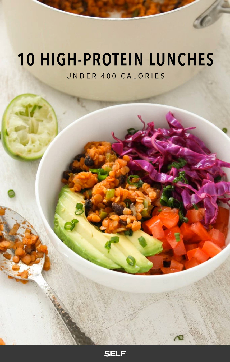 High Protein Vegetarian Lunch
 10 High Protein Lunches Under 400 Calories