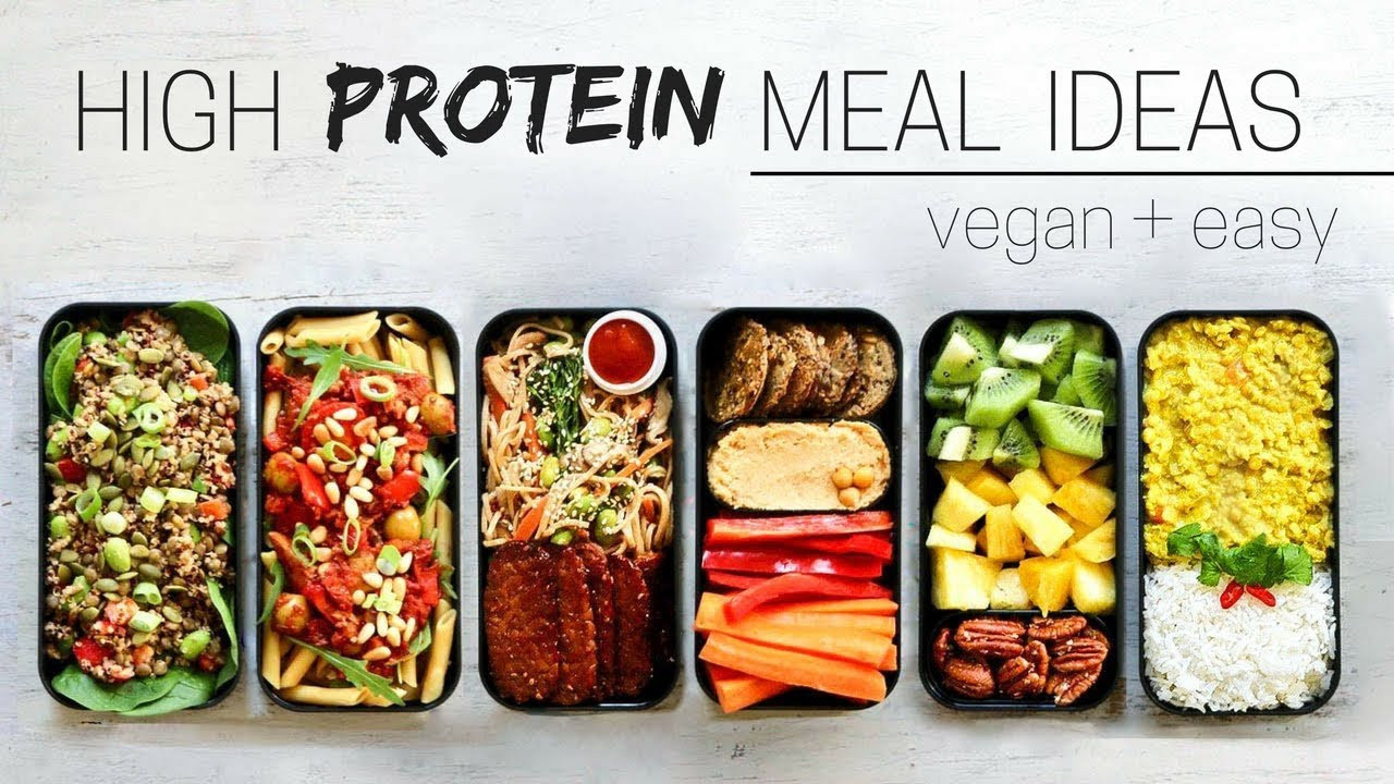 High Protein Vegetarian Lunch
 HIGH PROTEIN VEGAN MEAL IDEAS bento box
