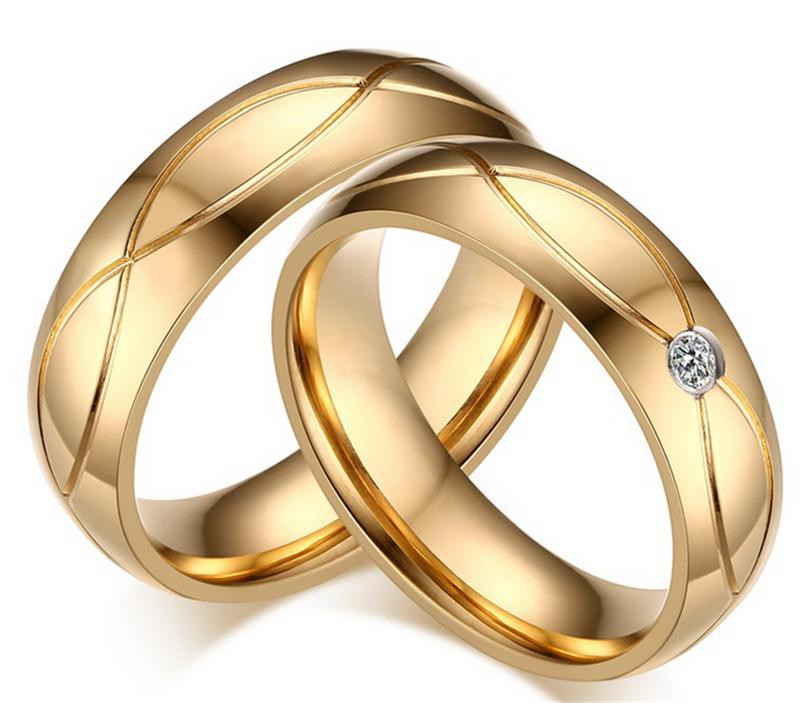 High Quality Cubic Zirconia Wedding Rings
 High Quality Couple Rings for Women Men Cubic Zirconia