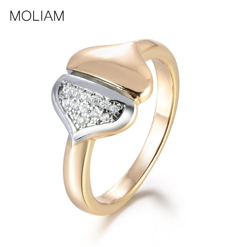 High Quality Cubic Zirconia Wedding Rings
 MOLIAM Fashion Trendy Wedding Band Rings For Women 2018