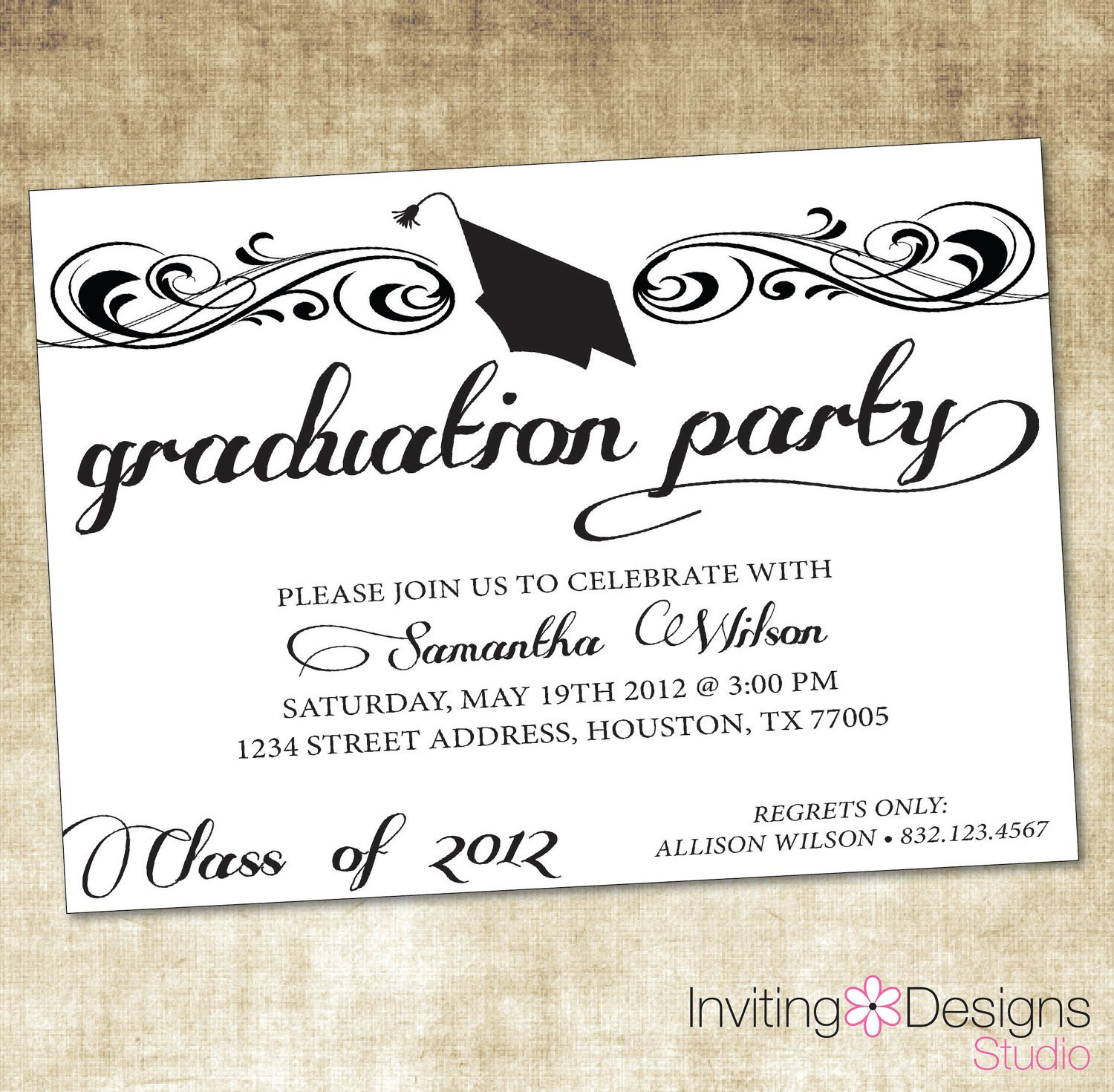 High School Graduation Party Wording Ideas
 Graduation Party Invitations Graduation Party