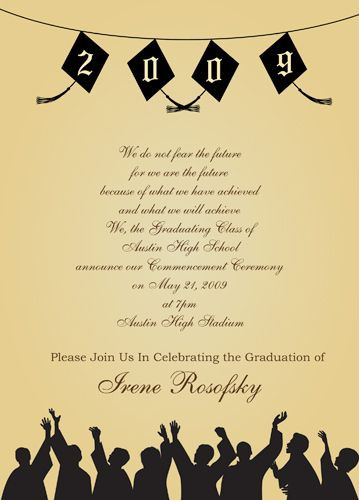 High School Graduation Party Wording Ideas
 Graduation Party Party Invitations Wording