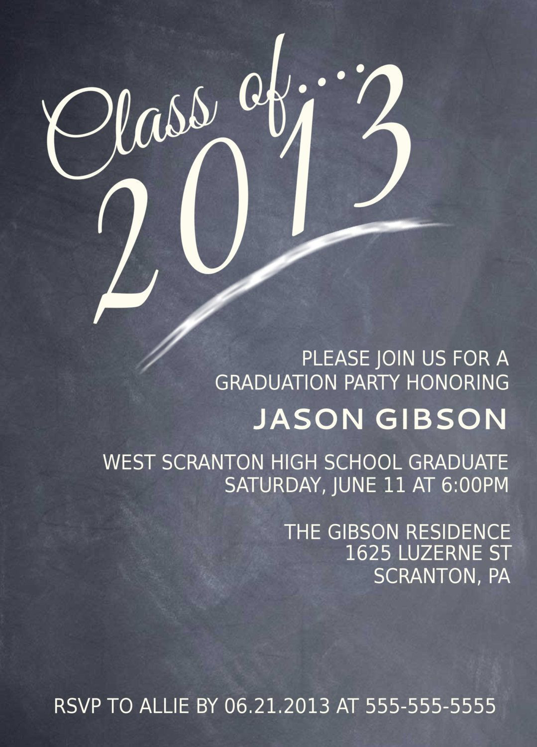 High School Graduation Party Wording Ideas
 Printable Graduation Party Invitation Graduation