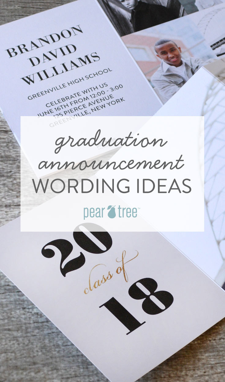 High School Graduation Party Wording Ideas
 Graduation Announcement Wording Ideas