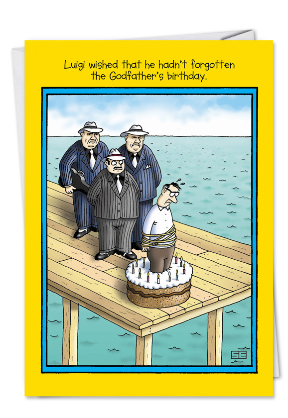 Hilarious Birthday Cards
 Godfather Funny Birthday Greeting Card Nobleworks