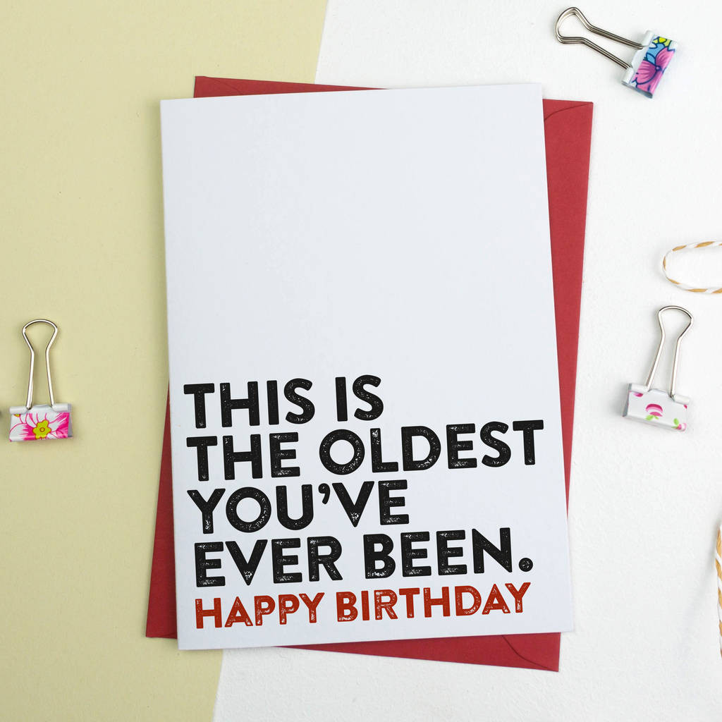 Hilarious Birthday Cards
 funny birthday card by a is for alphabet