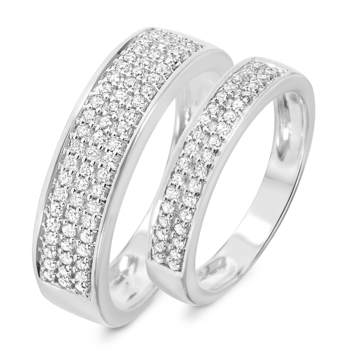 His And Hers Wedding Rings White Gold
 STYLE WB169W10K