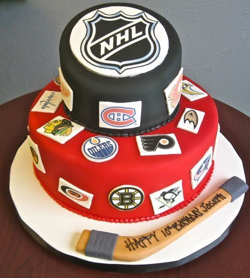 Hockey Birthday Cake
 27 best Gateau hockey images on Pinterest