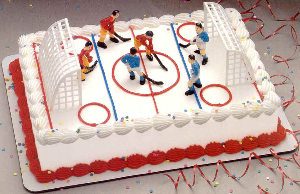 Hockey Birthday Cake
 Cake Idea for Big Boy who wants a hockey theme birthday