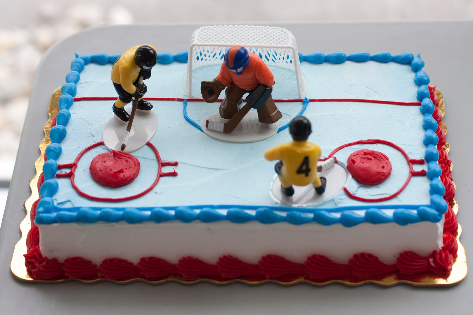 Hockey Birthday Cake
 Too Many Cooks Part Deux A good old hockey game