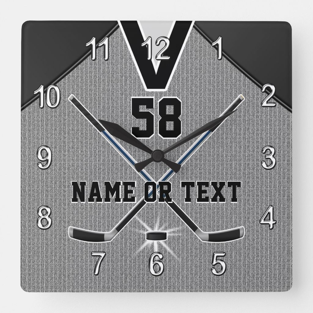 Hockey Gift Ideas For Boyfriend
 Personalized Hockey Clock Gifts for Hockey Lovers